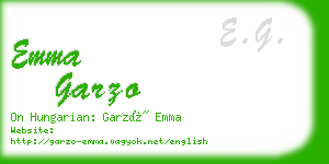 emma garzo business card